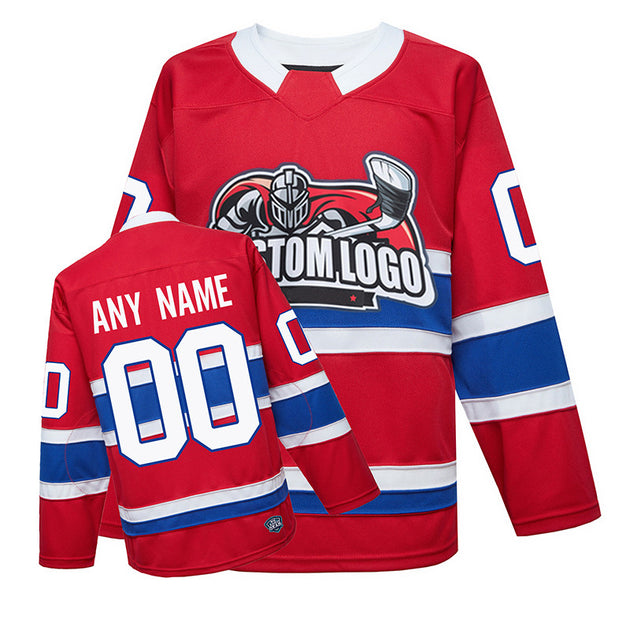 Billings Bighorns Red Jersey (CUSTOM - PRE-ORDER) – Vintage Ice Hockey