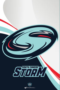 Load image into Gallery viewer, South Simcoe Storm Dressing Room Door Flag
