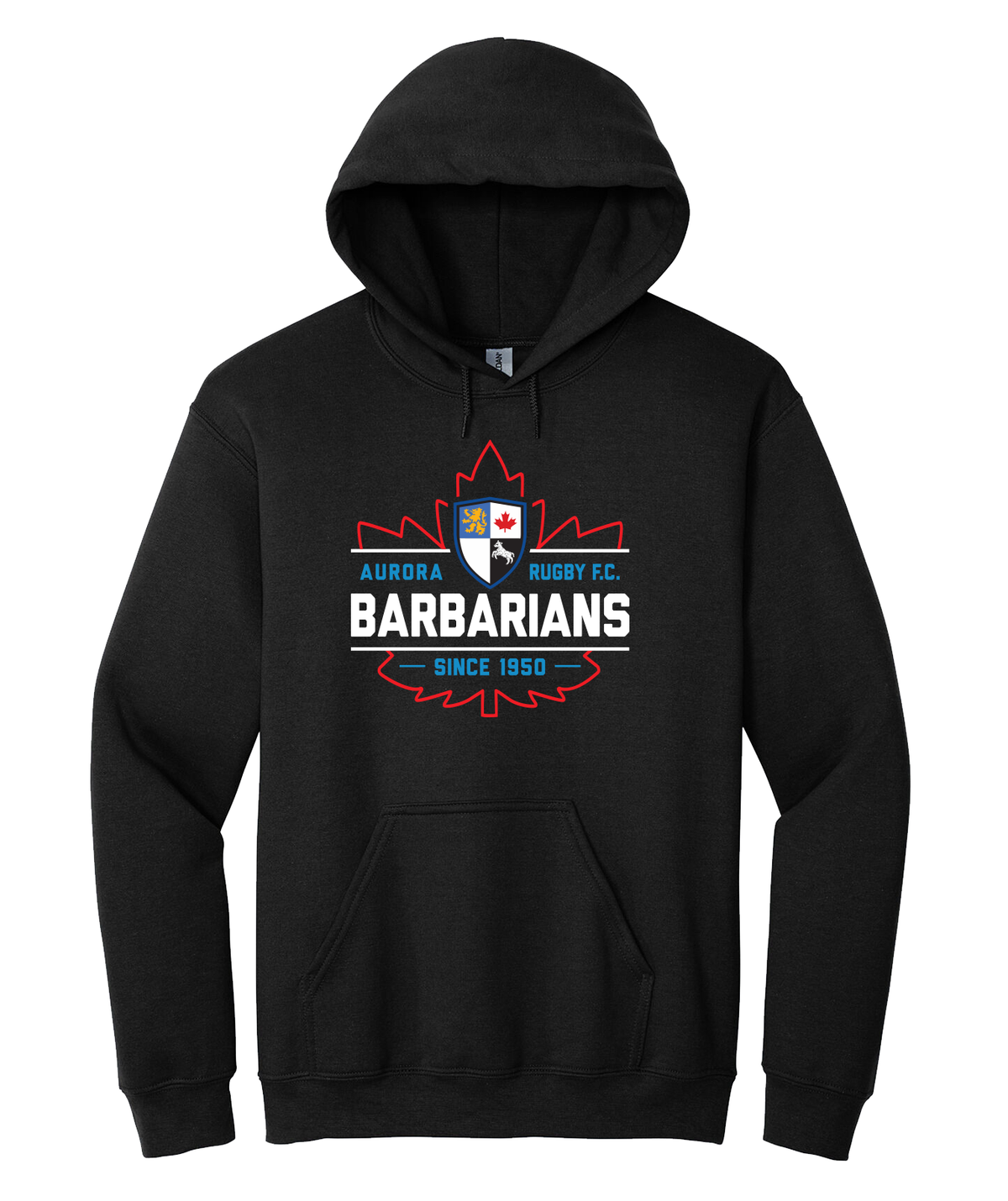 Aurora Barbarians Cotton Hoodie - Black