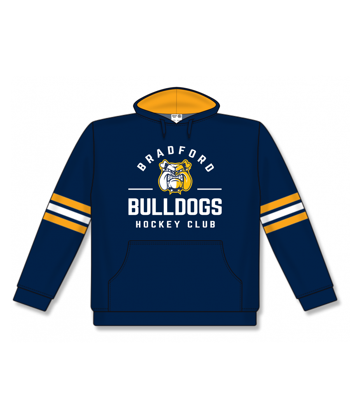 Bradford Bulldogs Hockey Club 3 Stripe Hoodie