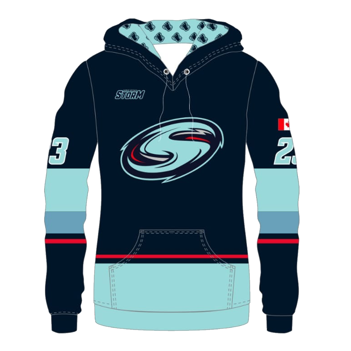 South Simcoe STORM Personalized Player Hoodie