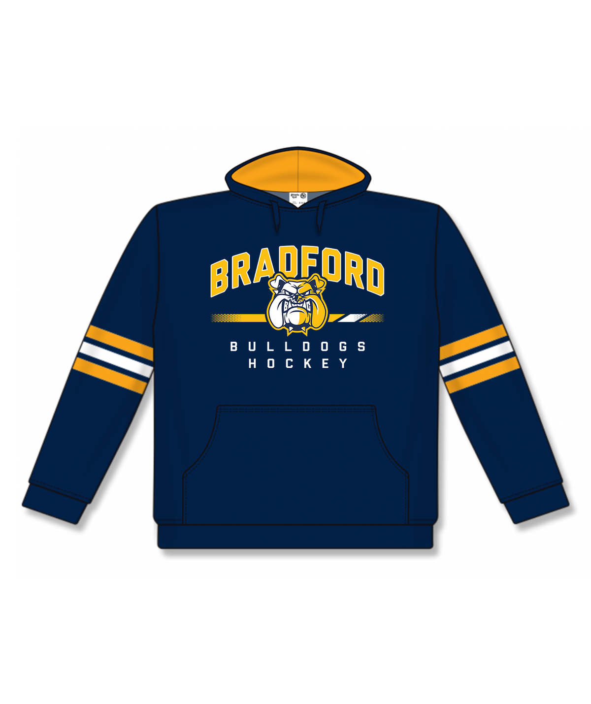 Bradford Bulldogs First Period 3 Stripe Hoodie