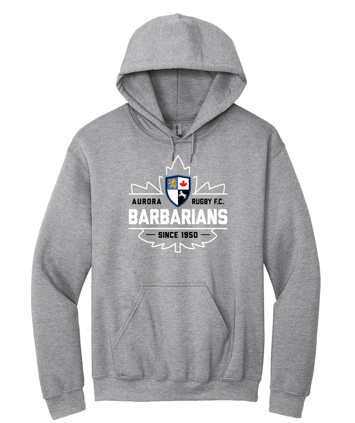 Aurora Barbarians Cotton Hoodie - Sport Grey