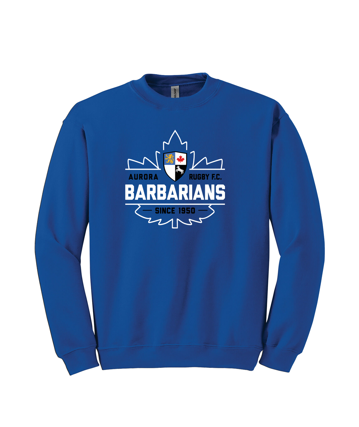 Aurora Barbarians Cotton Crew - Royal