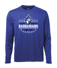 Load image into Gallery viewer, Aurora Barbarians Performance Long Sleeve T-shirt - Royal
