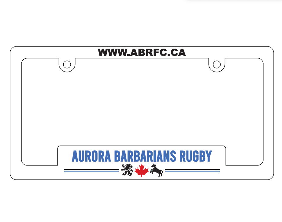 Aurora Barbarians License Plate Frame