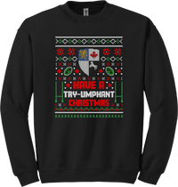 Load image into Gallery viewer, Barbarians Have A Try-umphant... Ugly Christmas Sweater - Crew
