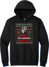 Load image into Gallery viewer, Barbarians Have A Try-umphant... Ugly Christmas Sweater - Hoodie
