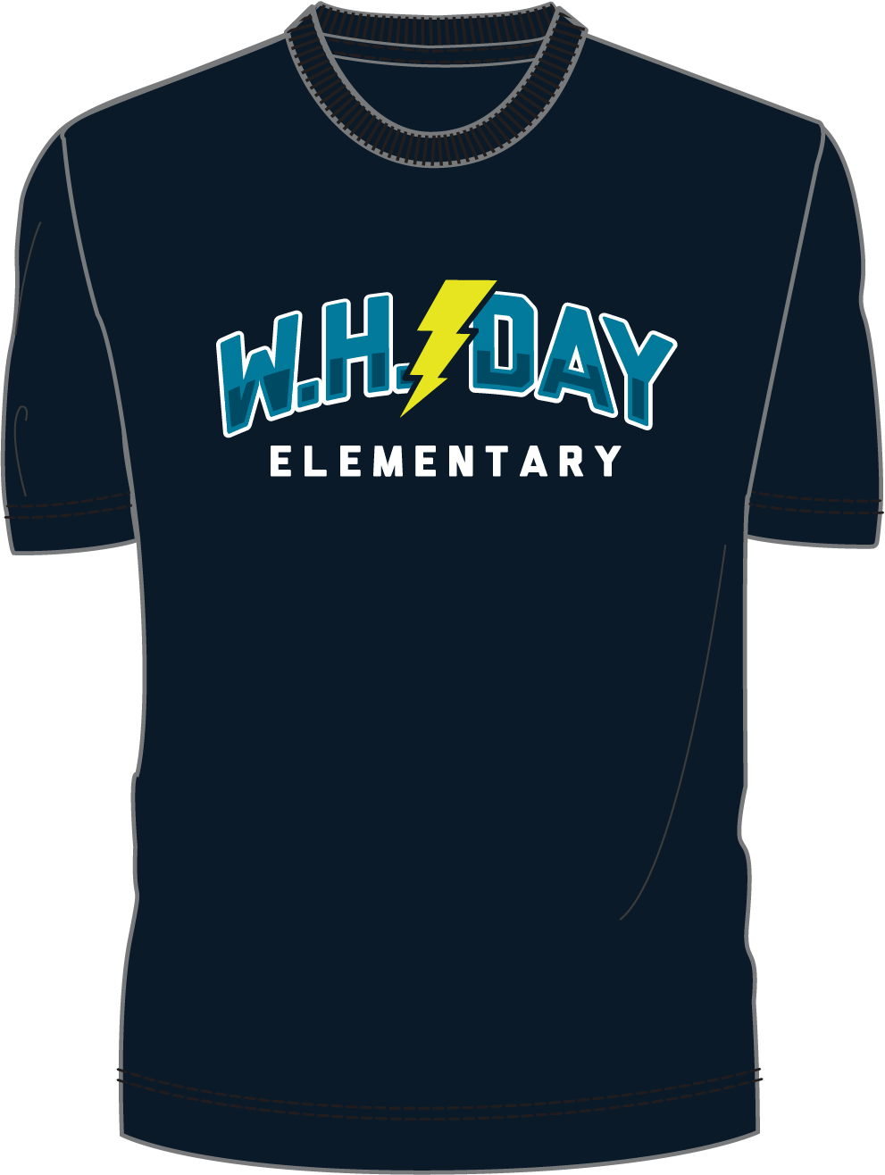 W.H. DAY STRONG T-Shirt - Navy