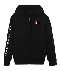 Load image into Gallery viewer, NPSS Classic Fleece Full Zip Hoodie – Wolf Head Logo
