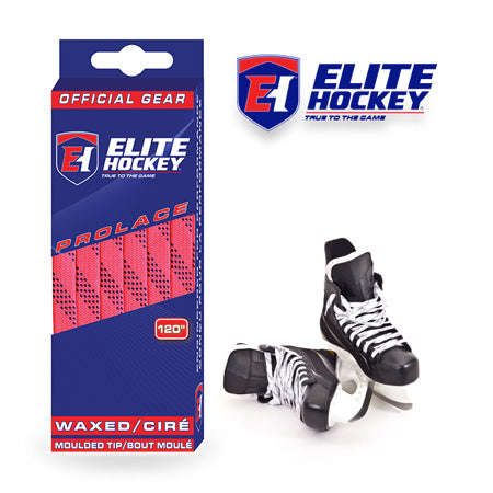 Elite Hockey Prolace Waxed Moulded Tipped - Neon Pink/Navy