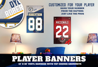 Load image into Gallery viewer, Personalized Custom Player Rafter Banners
