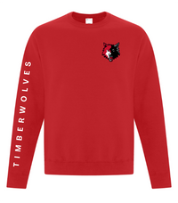 Load image into Gallery viewer, NPSS Classic Fleece Crew – Wolf Head Logo
