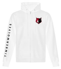 Load image into Gallery viewer, NPSS Classic Fleece Full Zip Hoodie – Wolf Head Logo
