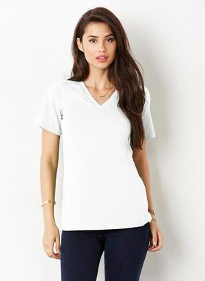 BELLA+CANVAS® RELAXED JERSEY SHORT SLEEVE V-NECK LADIES’ TEE.
