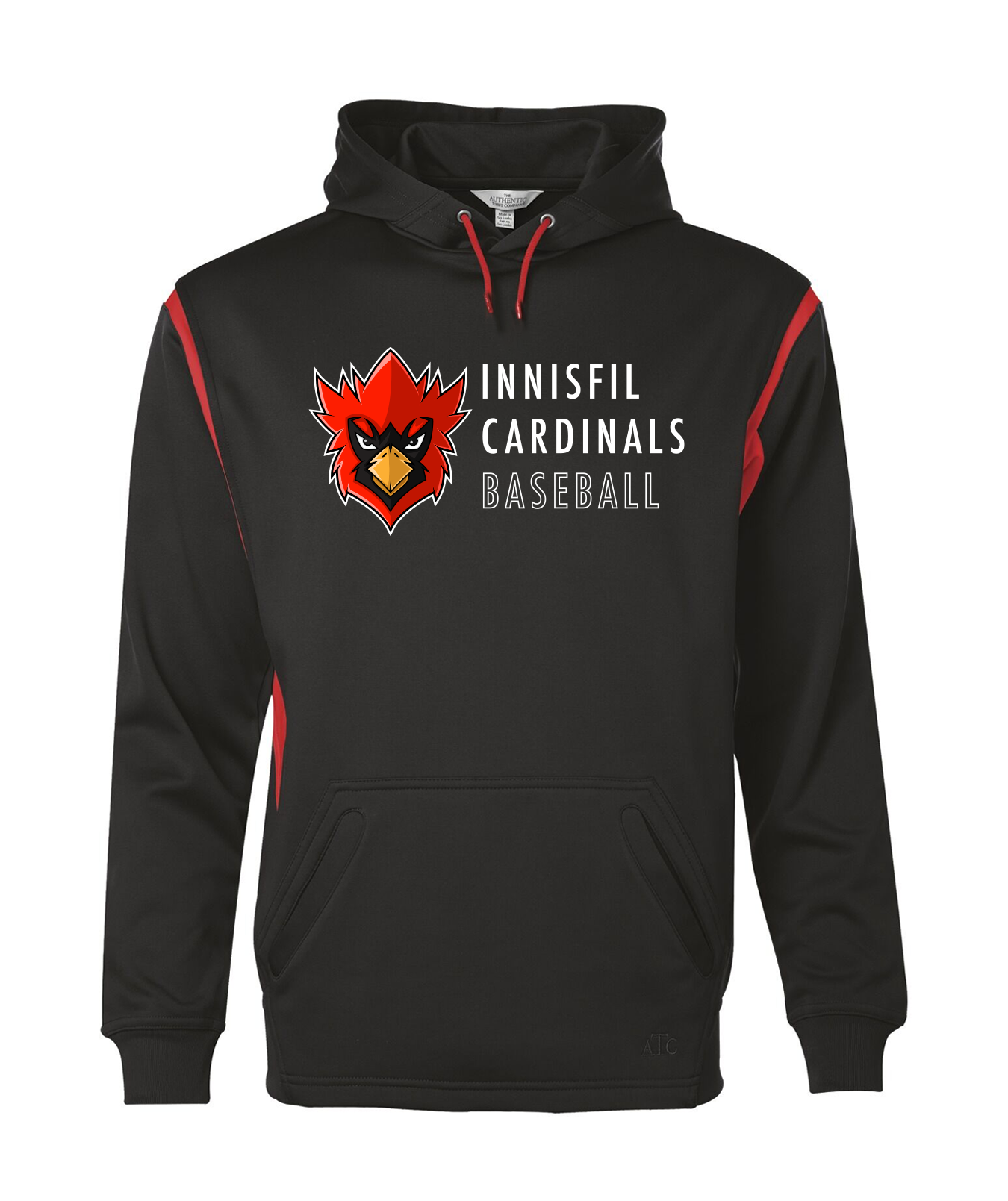 Innisfil Cardinals Pre Game Hoodie Black Big League Gear