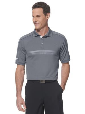 CALLAWAY EMBOSSED ATHLETIC POLO.