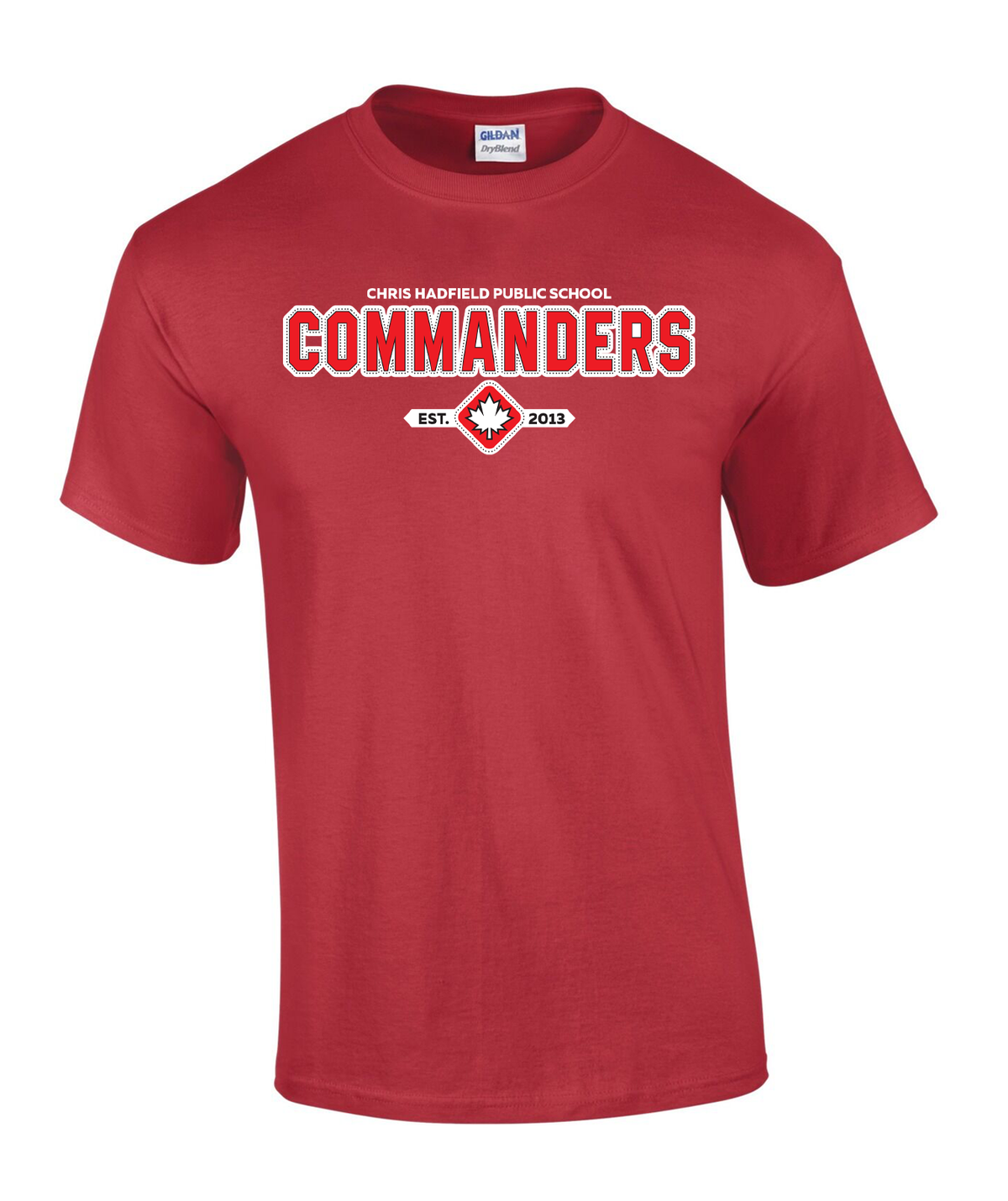 CHPS Commanders T-shirt - Cotton - Red