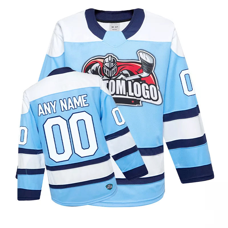 Custom Hockey Jerseys - Winnipeg Sky Blue | Big League Gear