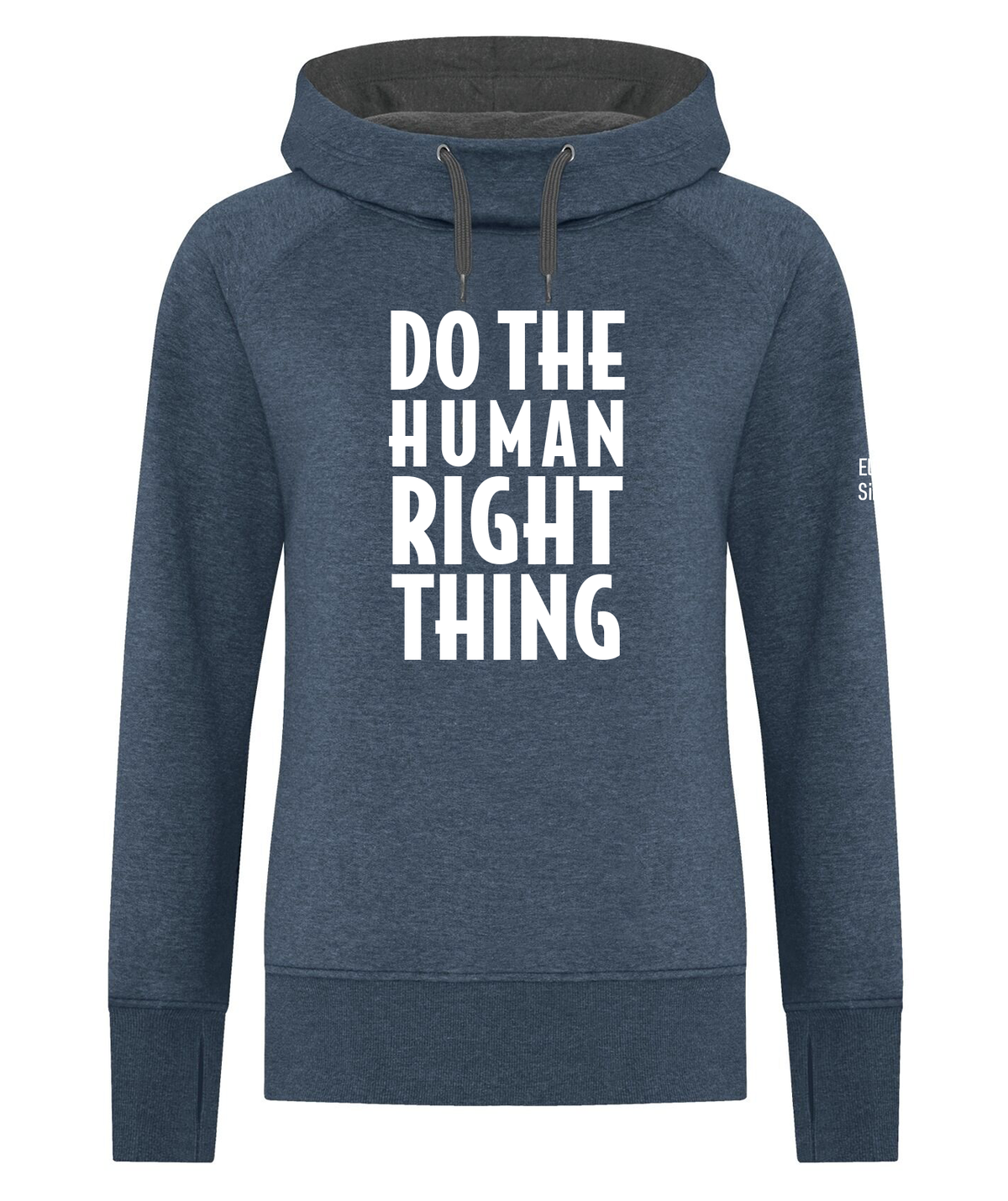 Elizabeth Fry Ladies Hoodie - Do The Right Human Thing