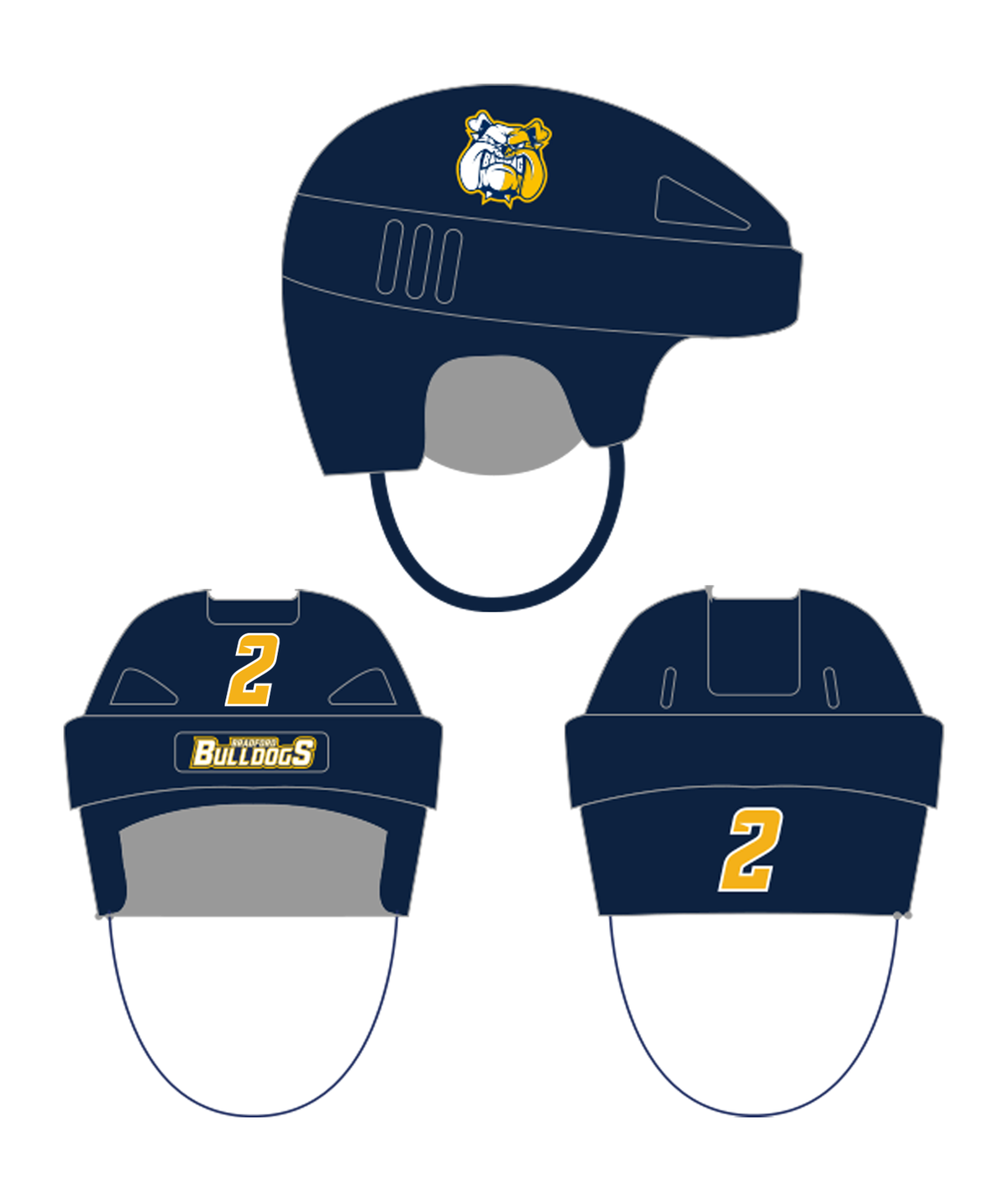 Bulldogs Helmet Decals Kit