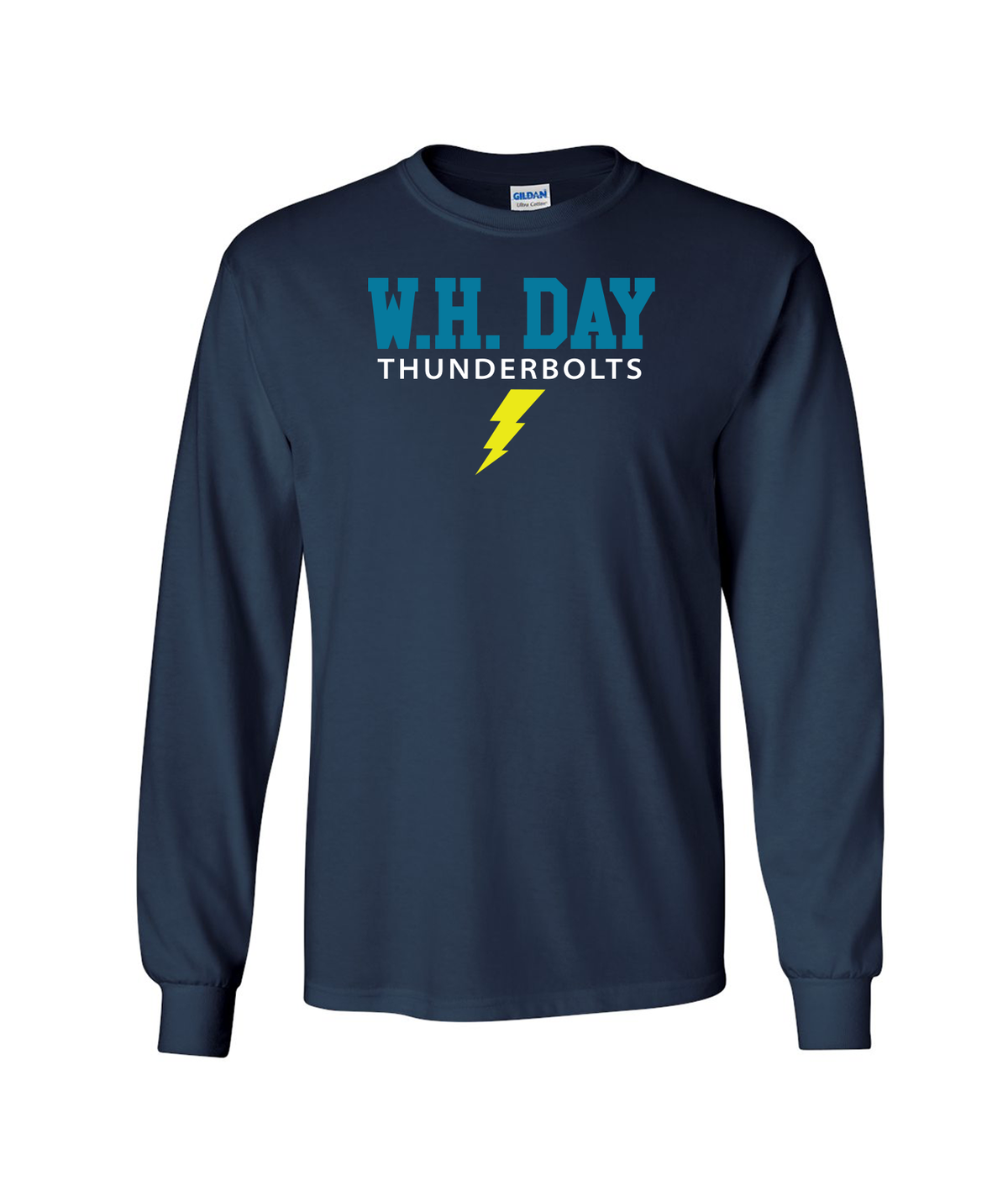 W.H. Day Logo Long Sleeve T - NAVY