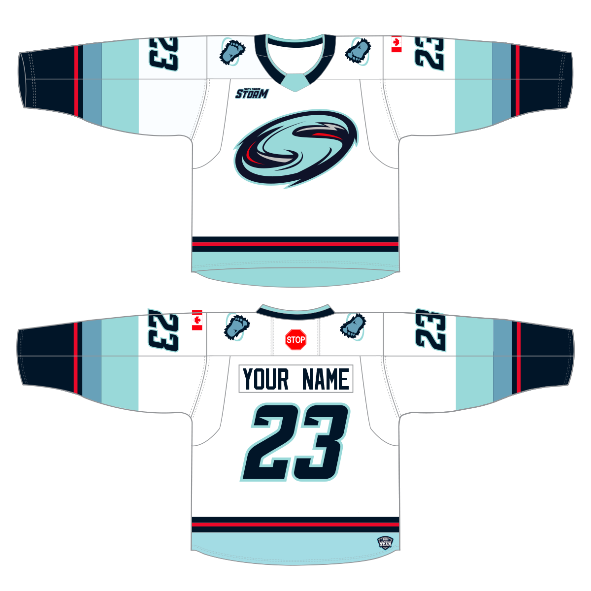 STORM Home WHITE Rep Jersey