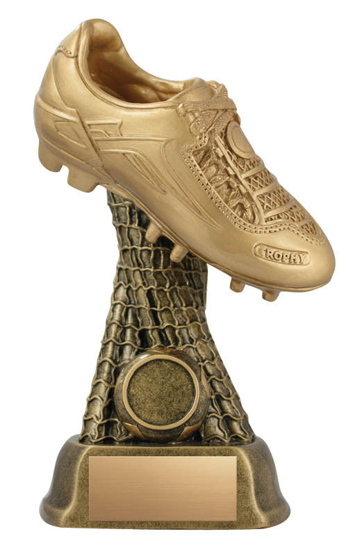 Golden Soccer Shoe Resin, 8"