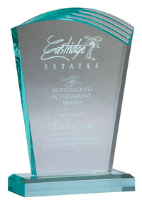 Load image into Gallery viewer, Acrylic Jade Curve 7.75&quot;, Top &amp; Base
