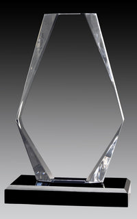 Load image into Gallery viewer, Clear Acrylic Jewel on Black Base, Top &amp; Base 7.75&quot;
