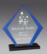 Load image into Gallery viewer, Blue Peak Acrylic with Base, 7.75&quot;
