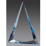 Blue Foil Edge Acrylic, Pyramid 9"