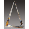 Gold Foil Edge Acrylic, Pyramid 9"