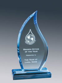 Load image into Gallery viewer, Blue Flame Acrylic with Base, 9.75&quot;
