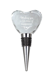 Load image into Gallery viewer, Crystal Wine Stopper, Heart
