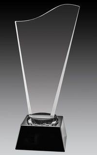 Load image into Gallery viewer, Optic Crystal with Black Base, 9.75"

