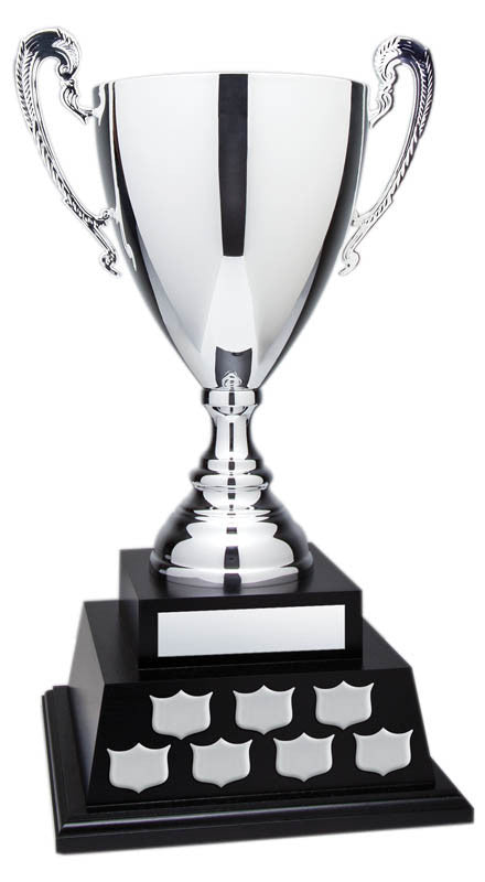 Annual Cup, Silver on Black Base 20 1/2"