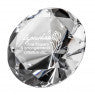 Crystal Diamond Paperweight, 4"