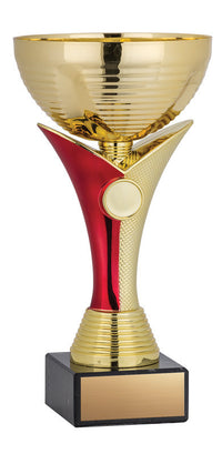 Load image into Gallery viewer, Venus Cup, Gold/Red 8"
