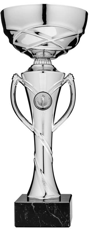 Economy Cup Silver, Riser w Handles 12"