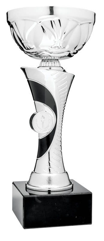 Silver/Black Euro Series Cup, 11"