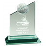 Jade Glass Golf Ball, Slant 5 1/2"