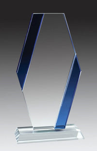 Load image into Gallery viewer, Glass Fan, Blue Accent, 8 1/2"

