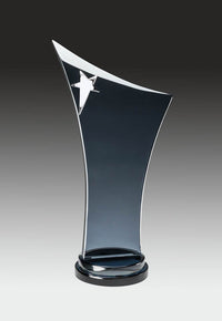 Load image into Gallery viewer, Smoked Glass, Peak w/Silver Star 11"
