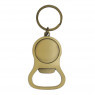 Key Chain Insert Holder w Bottle Opener, Gold