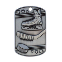 Load image into Gallery viewer, Hockey Dog Tag with Ball Chain
