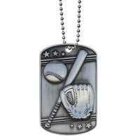 Load image into Gallery viewer, Baseball Dog Tag with Ball Chain
