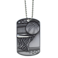 Load image into Gallery viewer, Basketball Dog Tag with Ball Chain
