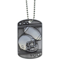 Load image into Gallery viewer, Football Dog Tag with Ball Chain
