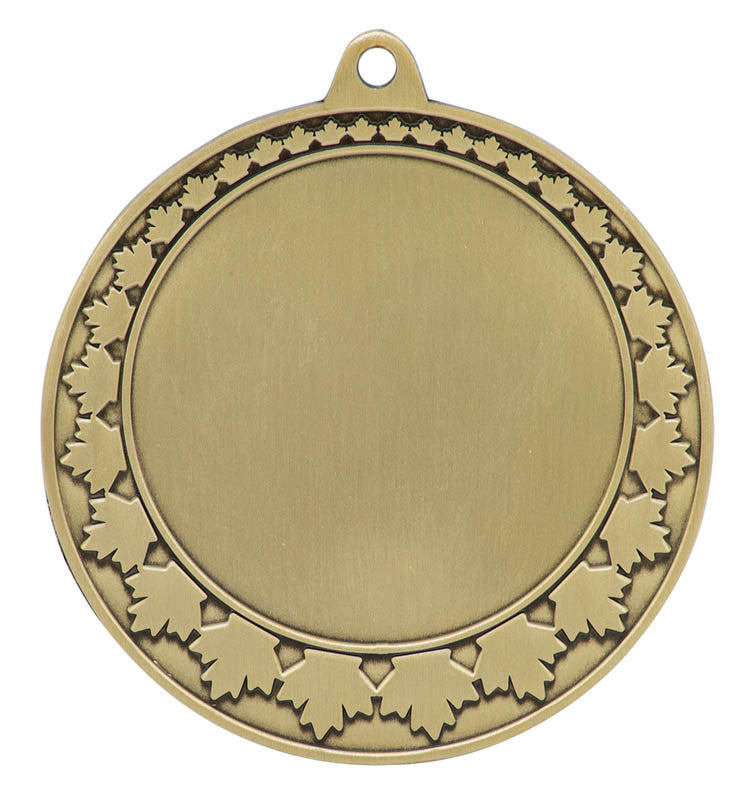 Medal Maple Leaf 2" Insert 2.75" Dia. Gold